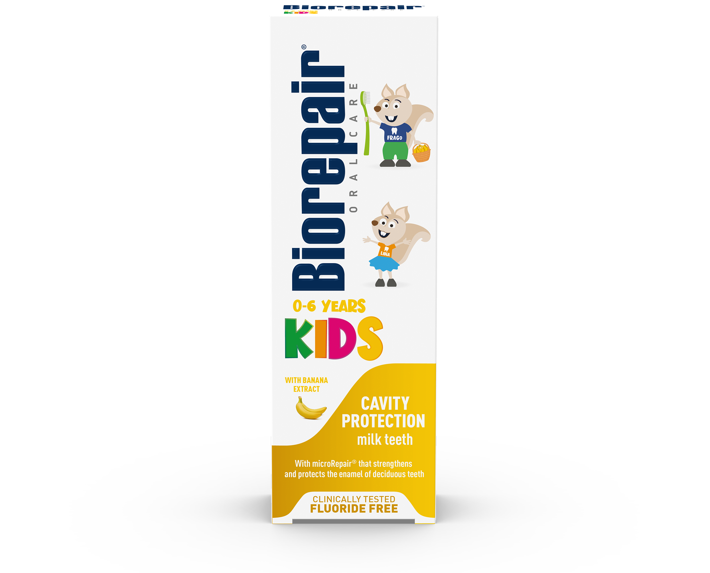 Fogkrém 0-6 éves gyermekek számára banánkivonattal